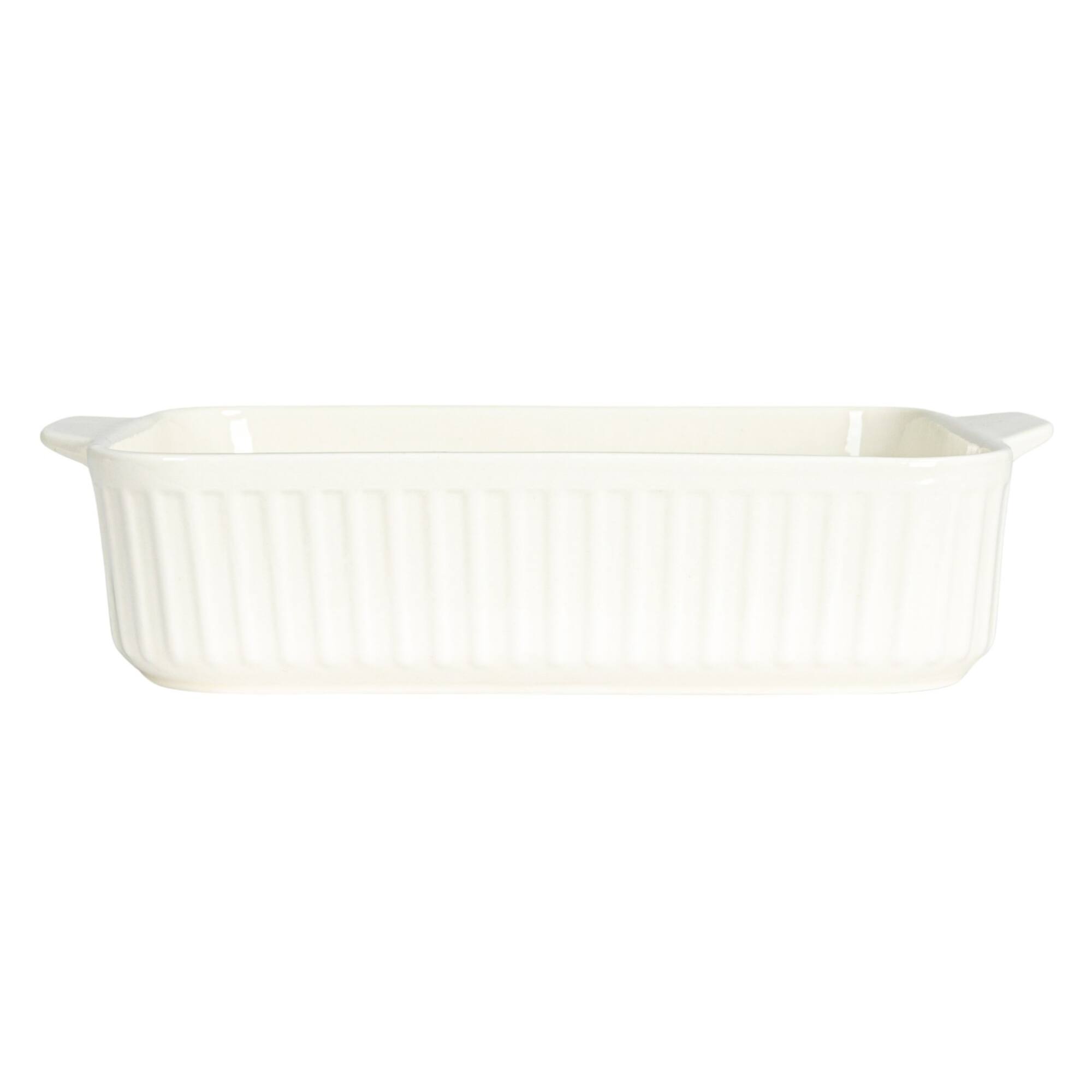 Hello Honey® 10.25" White Cooking Sentiment Stoneware Baker